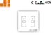 Double Channels Output LED Dimmer Switch With 86*86 Type Glass Panel IP40